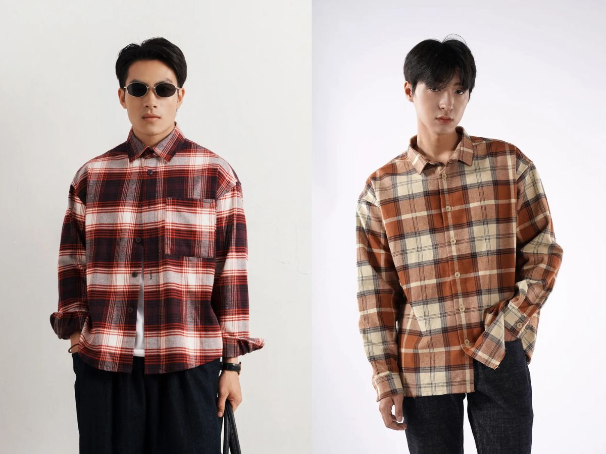 top áo sơ mi oversize nam