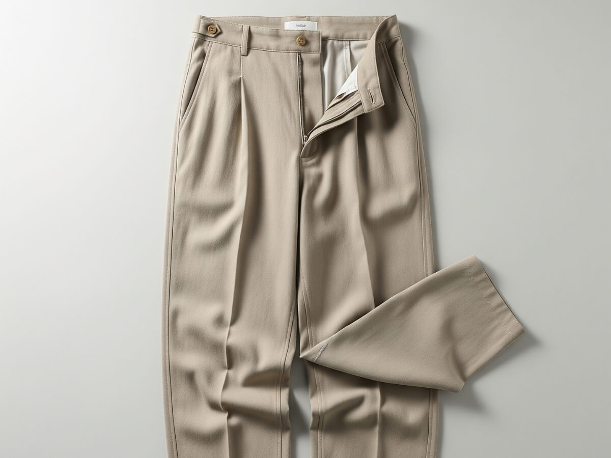 Quần vải nam be ống rộng 