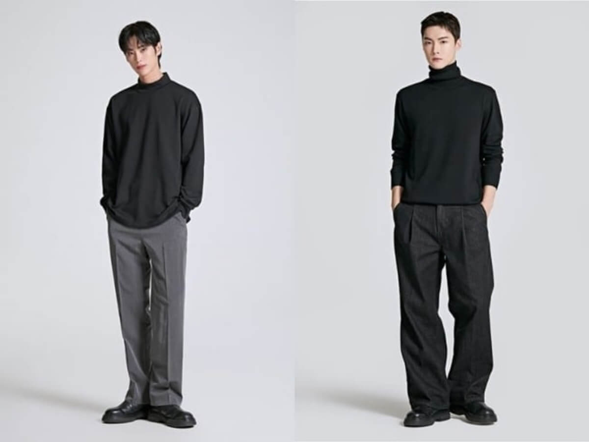 Quần ống rộng dáng thùng