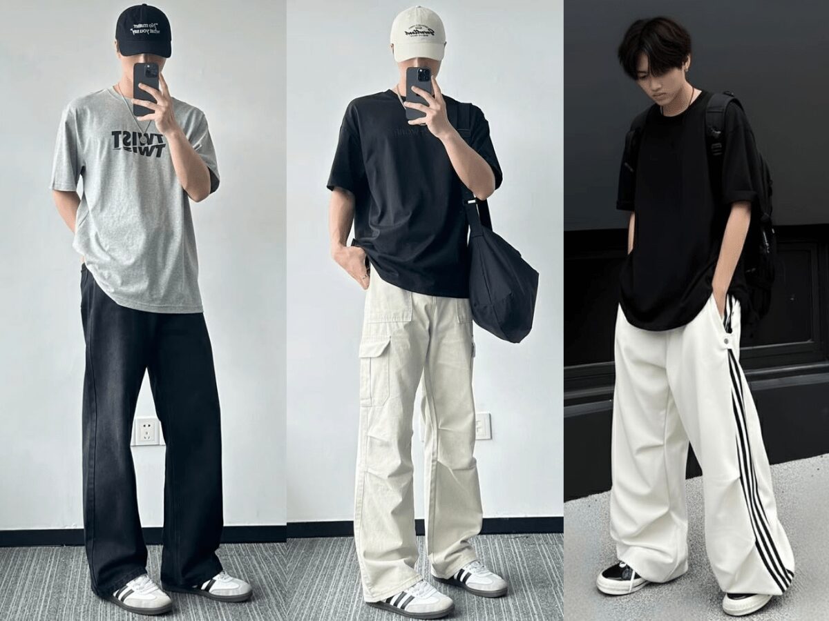 Phối đồ với áo oversize