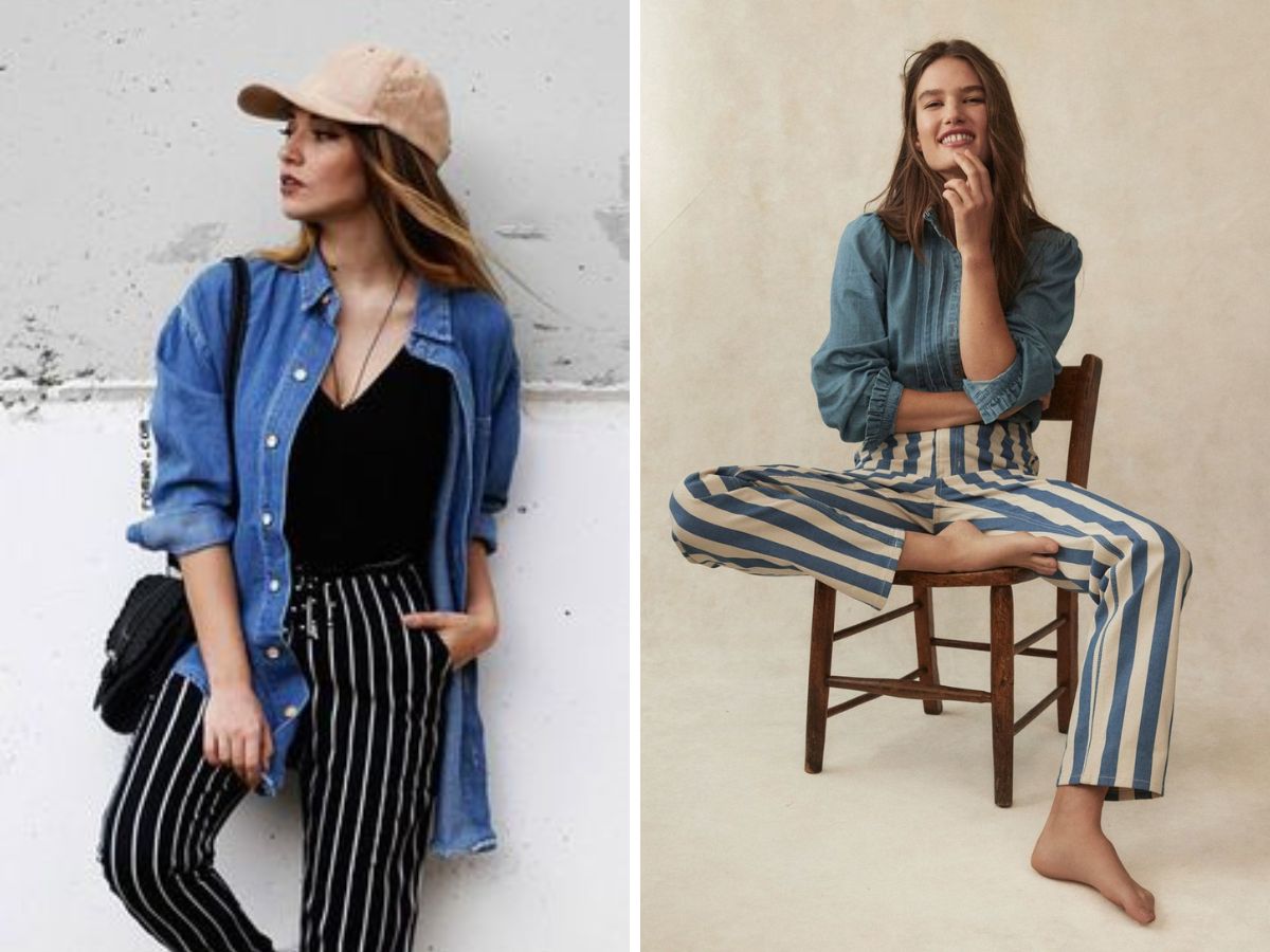 Sơ mi denim mang lại vẻ ngoài bụi bặm, cá tính