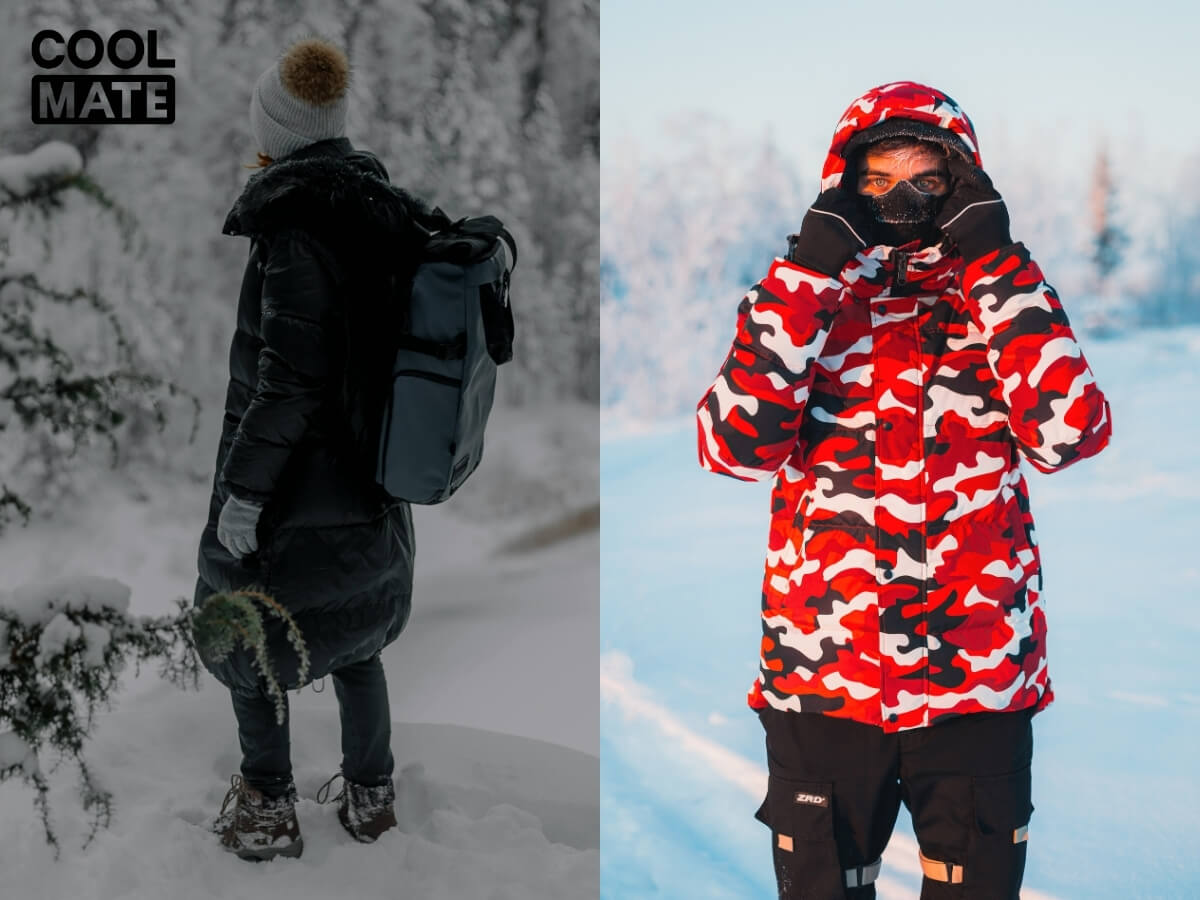 Phối đồ du lịch mùa đông cho nam với thời tiết cực lạnh/ có tuyết