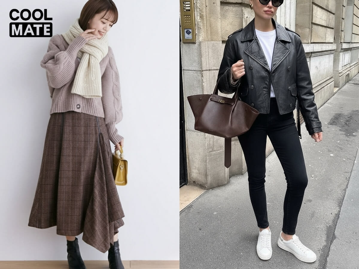 Phối đồ du lịch mùa đông cho nữ với thời tiết lạnh vừa