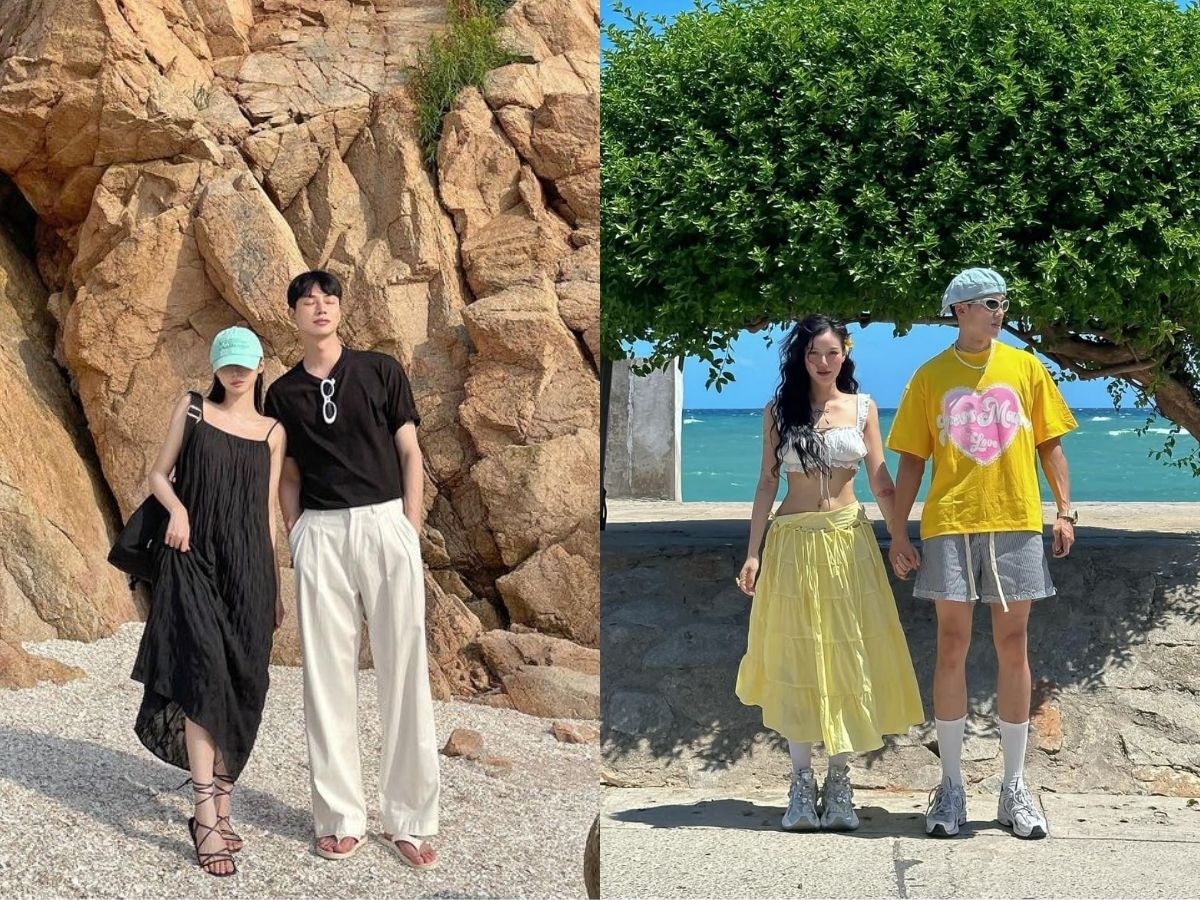 Phối đồ đôi đi biển mùa hè