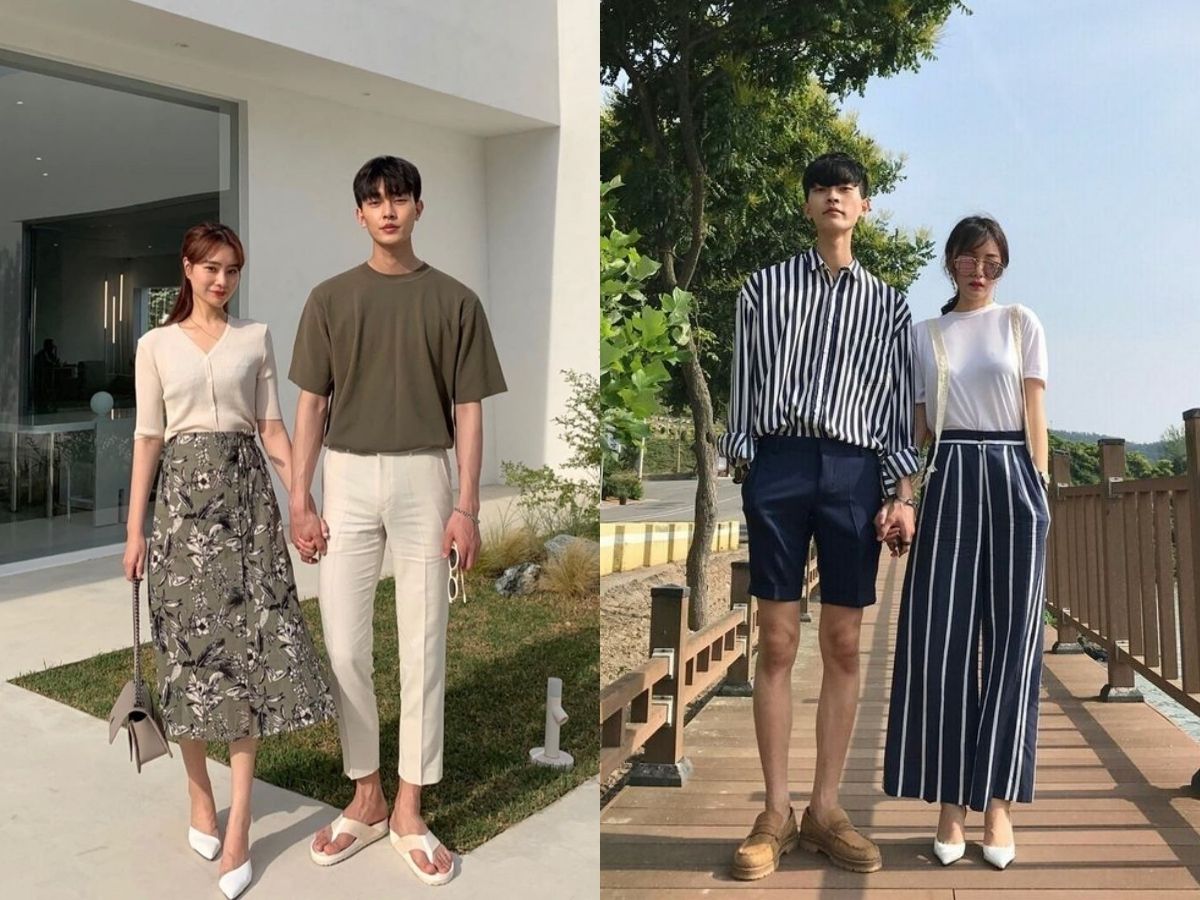 Lựa chọn họa tiết phù hợp khi mix đồ đôi