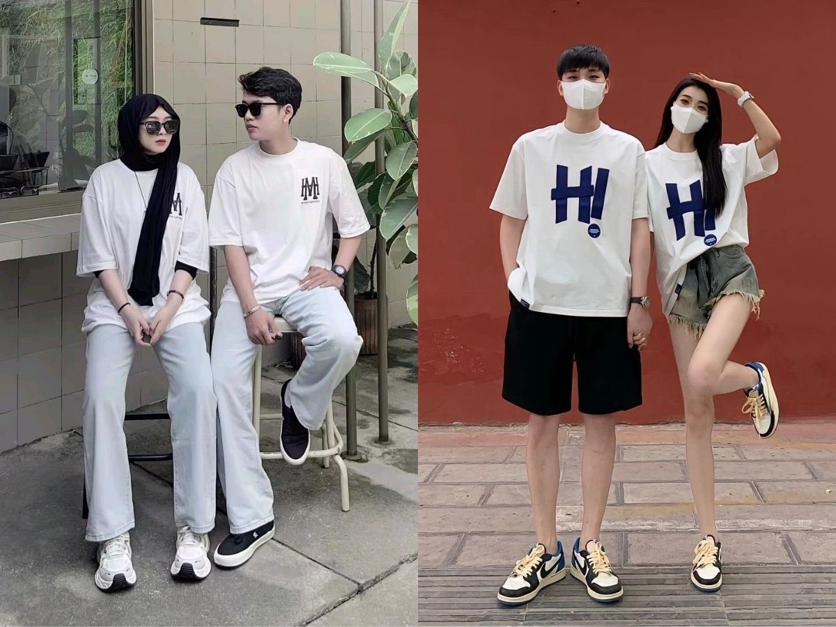 Áo đôi mùa hè xuống phố cho các cặp đôi