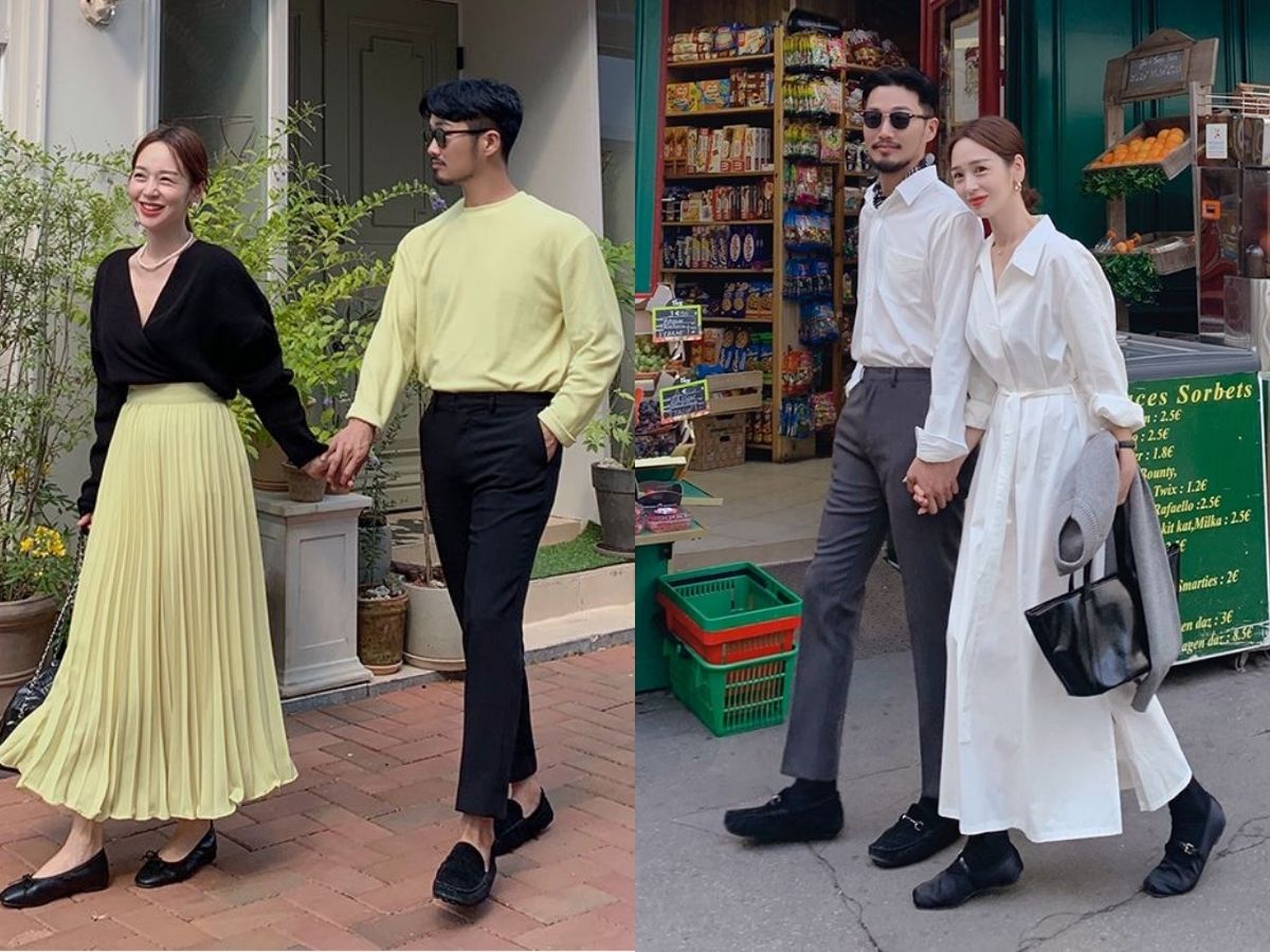 Mix đồ đôi phong cách thanh lịch