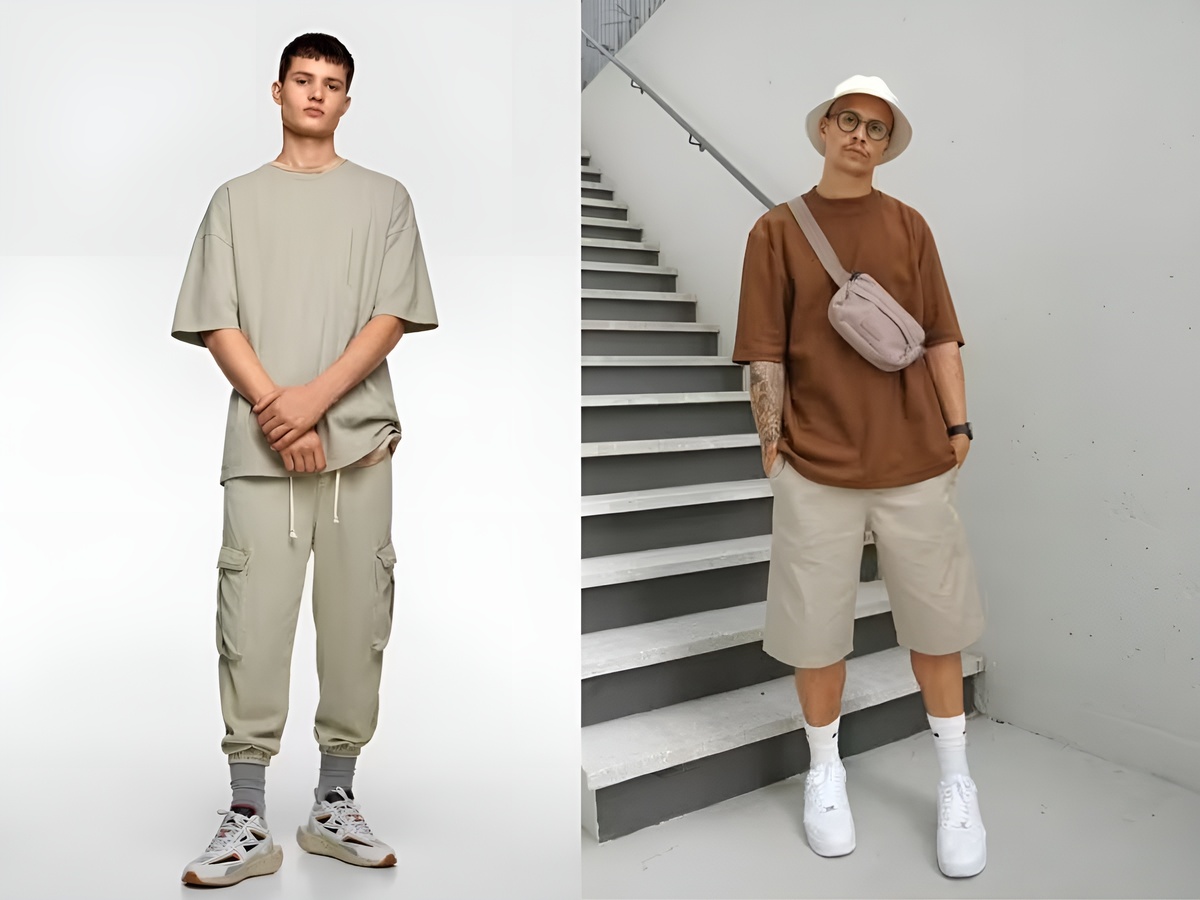 Ưu tiên sự gọn gàng với áo phông oversized nam