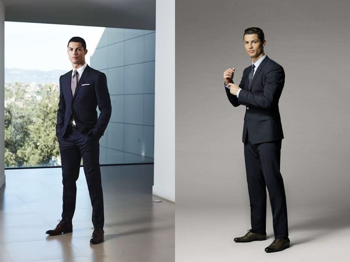 Suit là item nổi bật trong phong cách thời trang của Cristiano Ronaldo