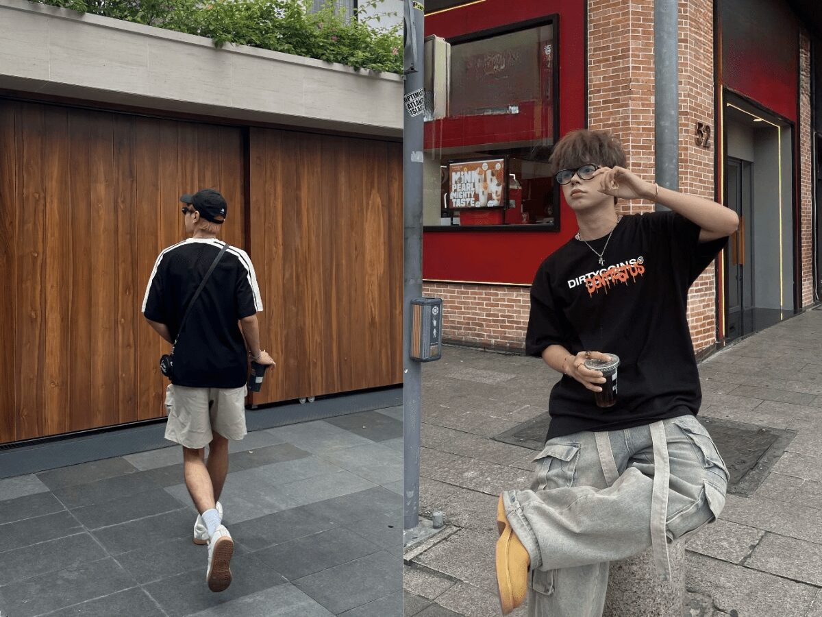 Chọn size áo oversize nam đúng dáng