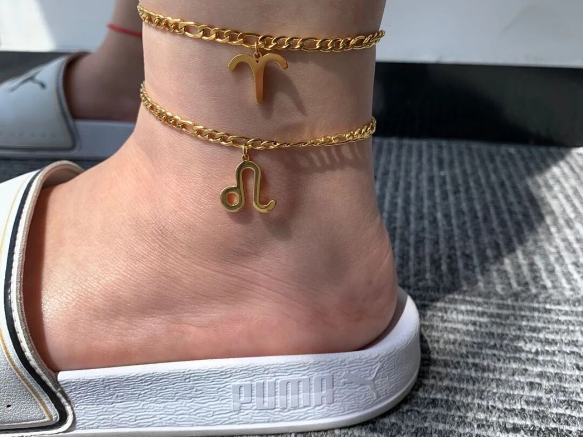 Vòng đeo chân nam bằng vàng