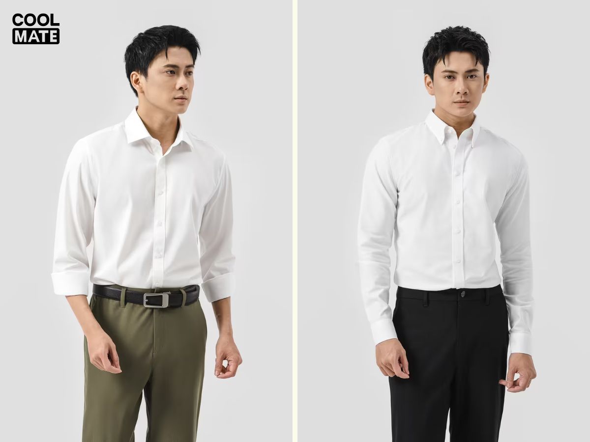 Sơ mi trắng là trang phục anh em nào cũng cần có trong tủ đồ