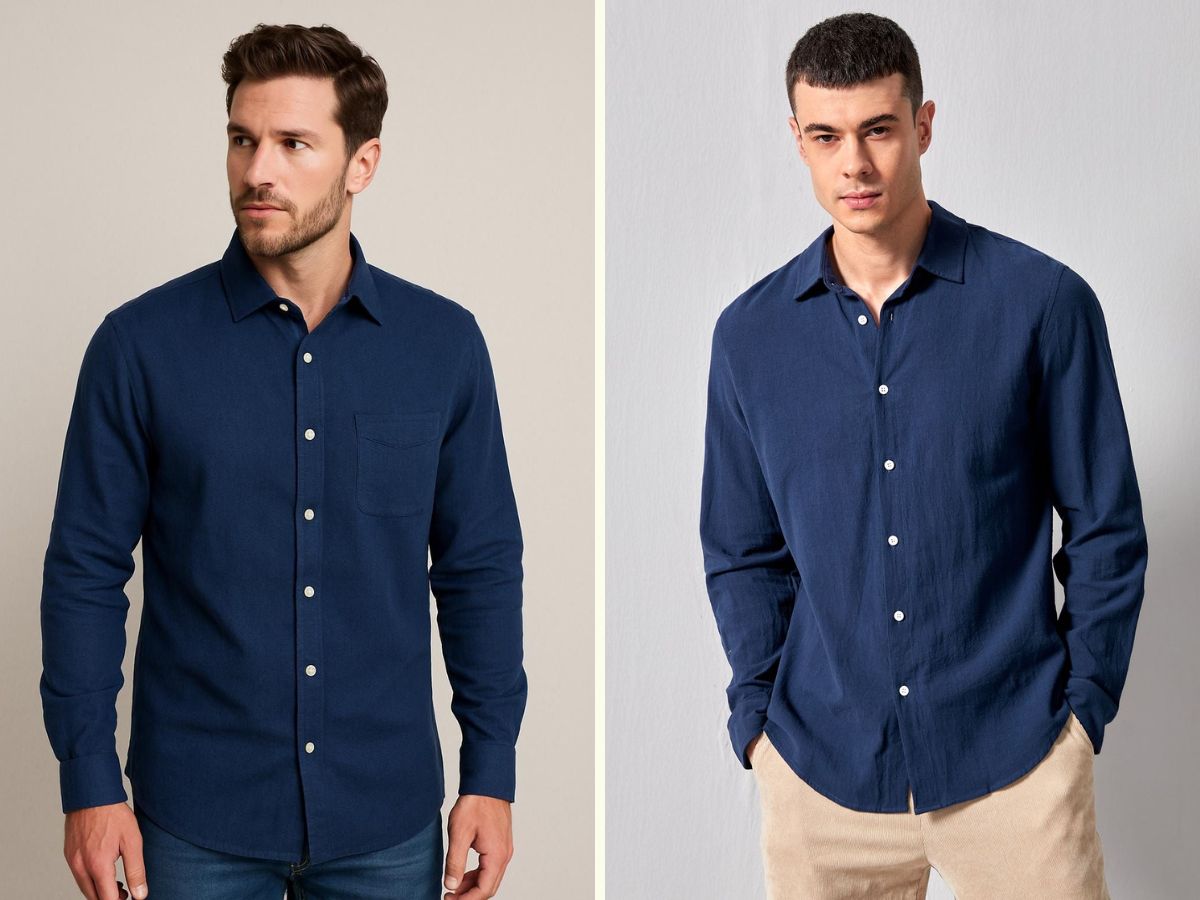 Màu navy mang đến vẻ ngoài chững chạc