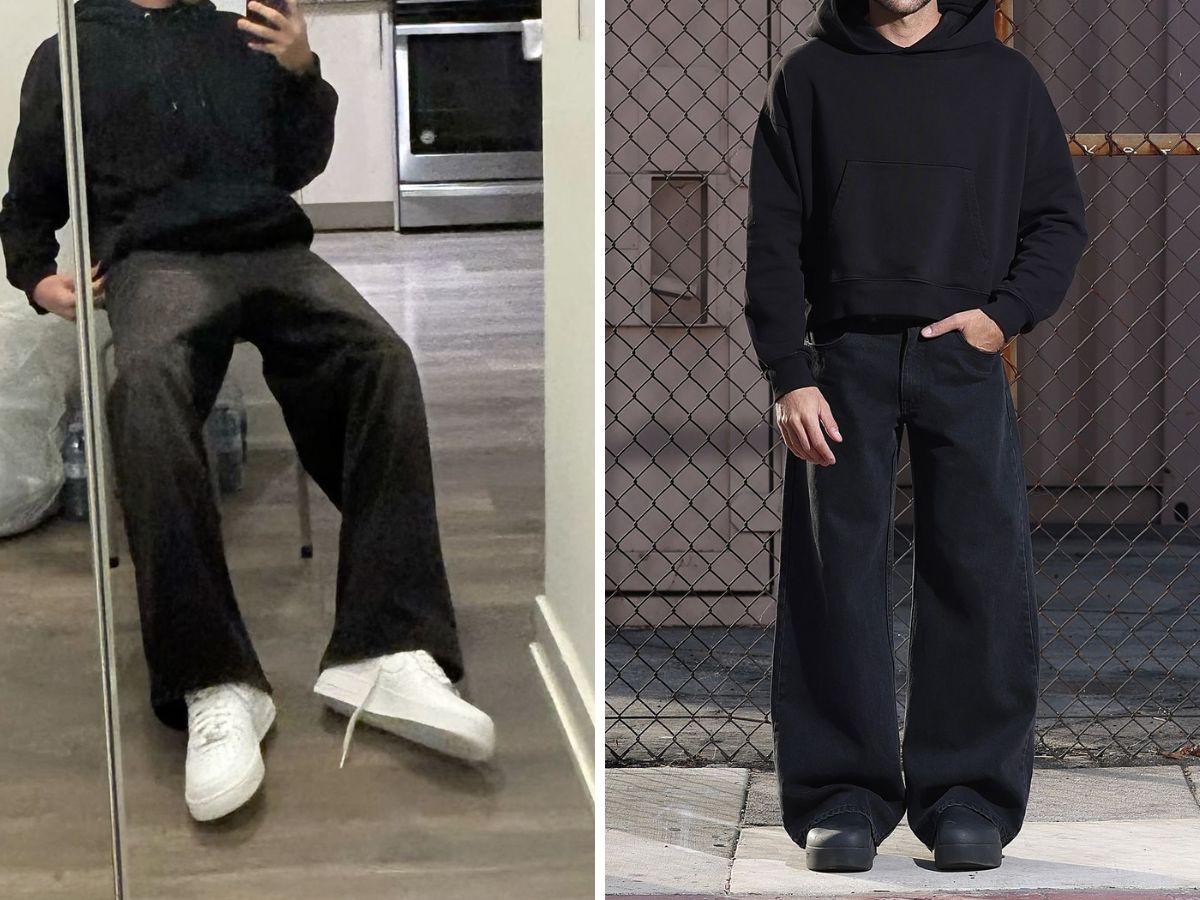 Set đồ trẻ trung, năng động khi phối jeans đen với áo hoodie không thể bỏ qua