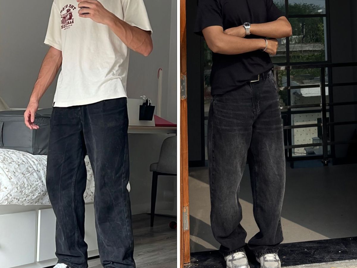 Không thể bỏ qua áo thun oversize khi phồi đồ cùng quần jeans đen