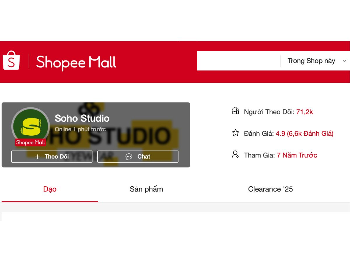 Soho Studio là một trong những shop mắt kính nội địa nổi bật trên Shopee