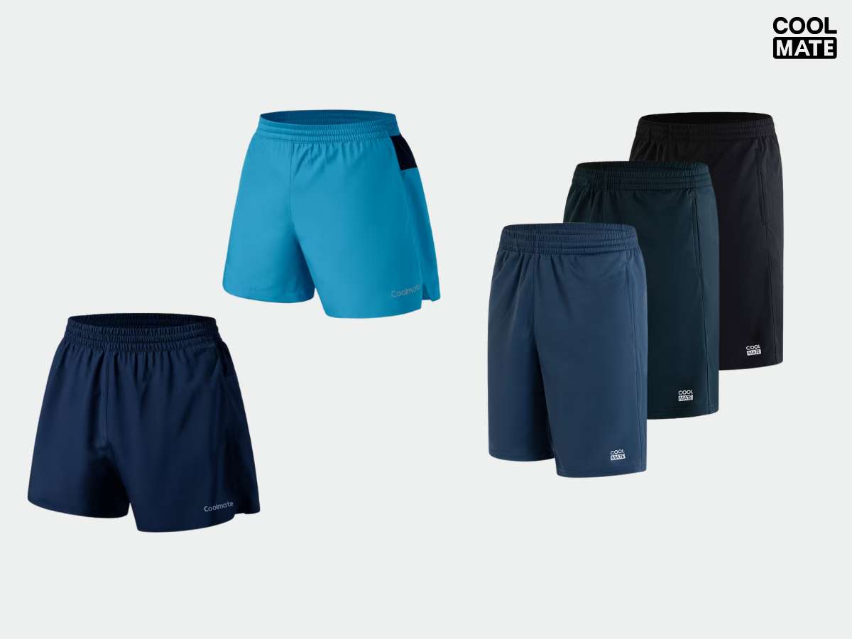 Các mẫu quần short nam thể thao tại Coolmate
