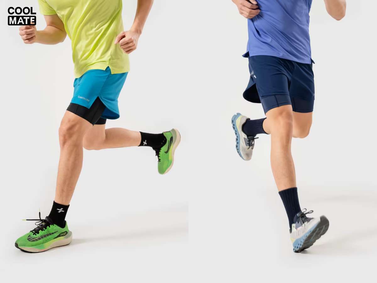 Quần short nam chạy bộ 2 lớp Fast & Free III Coolmate