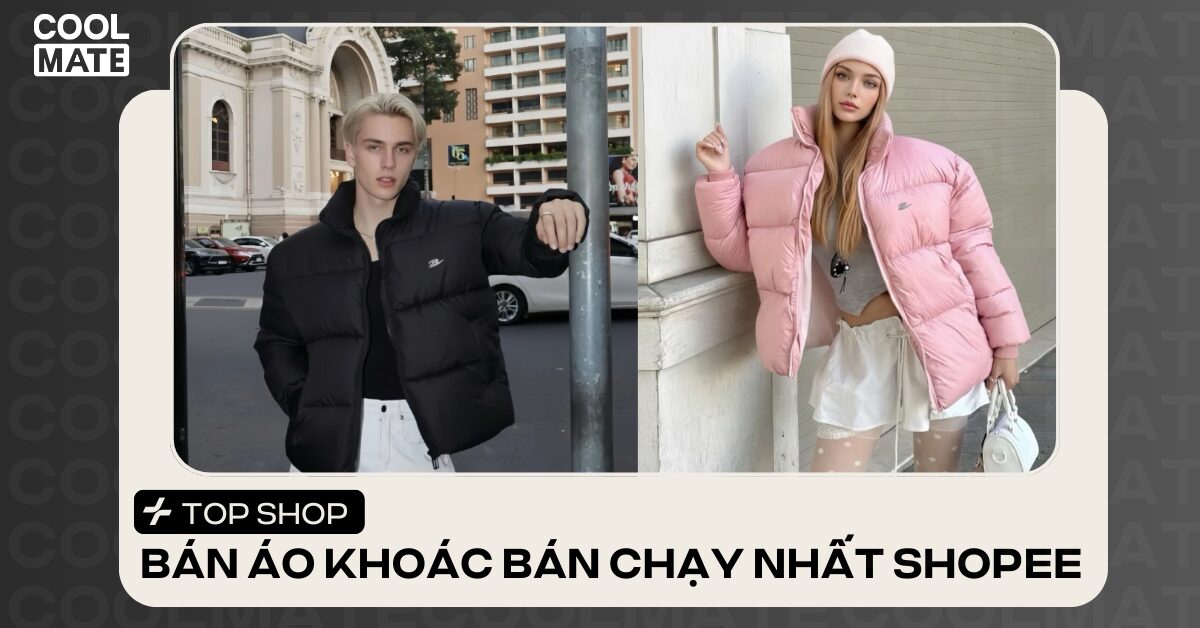 shop bán áo khoác bán chạy nhất Shopee