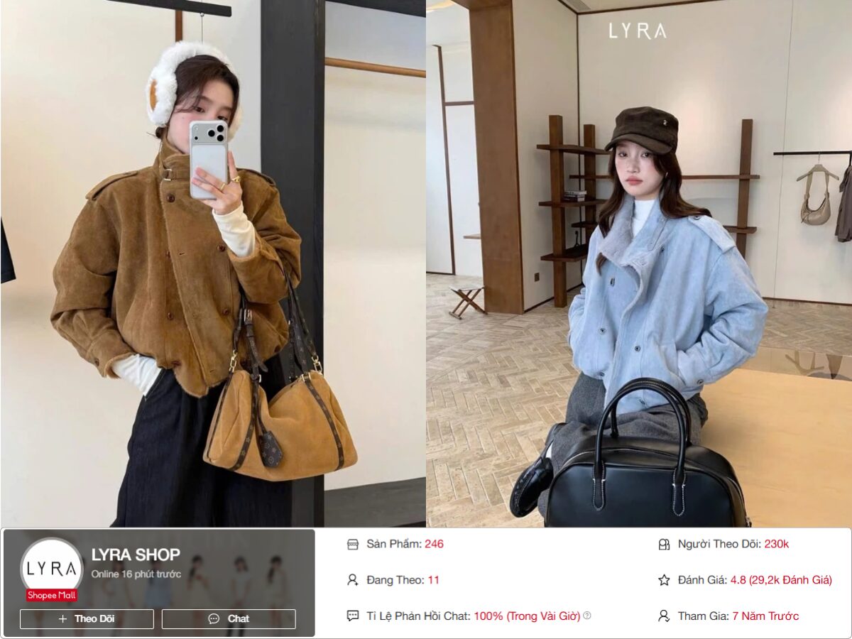 Áo khoác nữ của LYRA