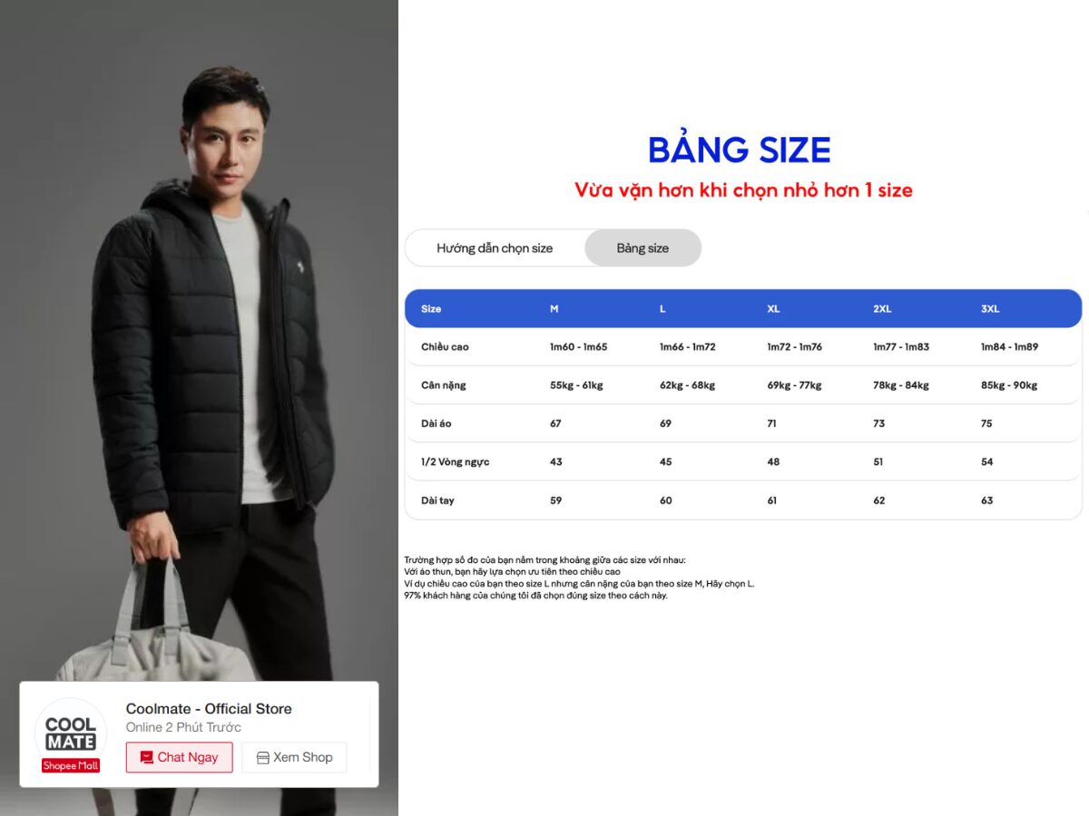 Chọn áo khoác online phù hợp và ưng ý 