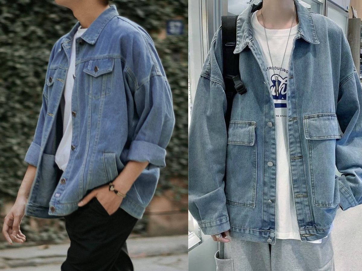 Áo khoác jean nam hack dáng đỉnh với nhiều lựa chọn phù hợp vóc dáng