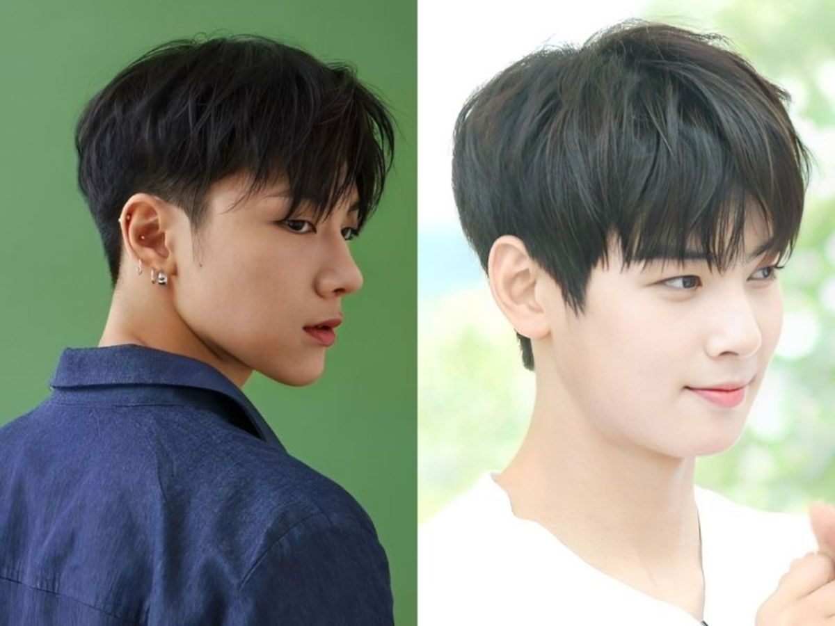 Phần mái dài có thể được vuốt ngược, rẽ ngôi hoặc để rủ tự nhiên