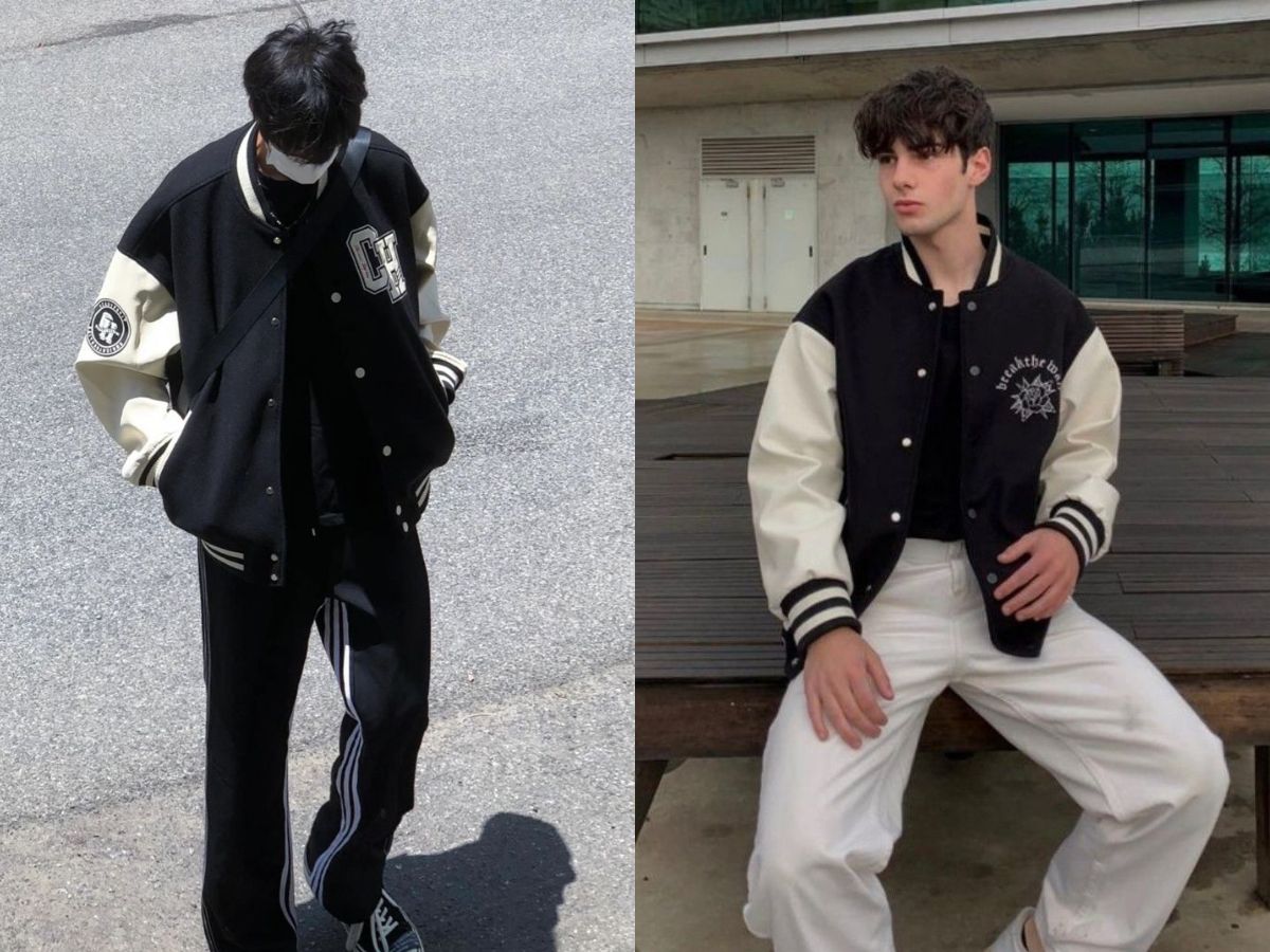 Áo khoác bóng chày nam với nhiều form dáng phù hợp với phong cách của bạn