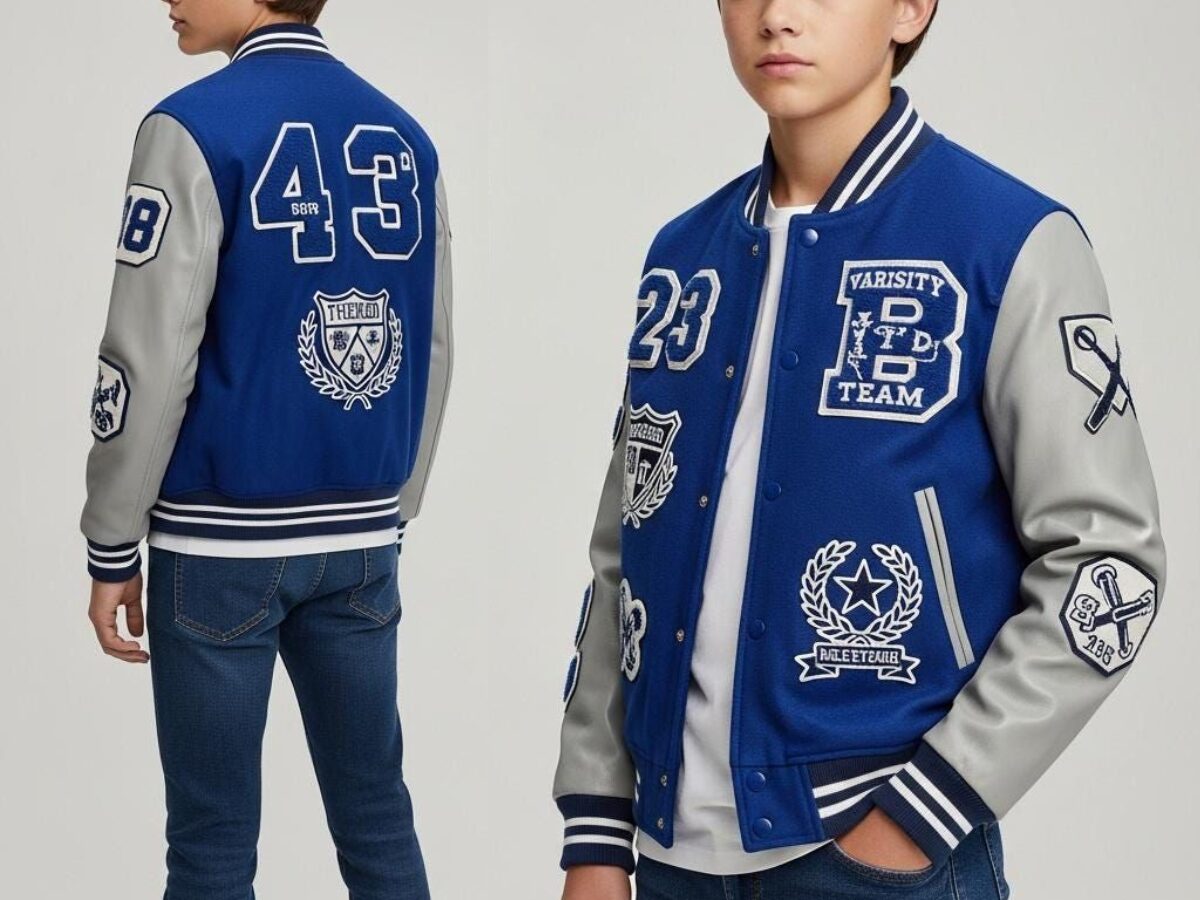 Áo khoác bóng chày với các chi tiết thiết kế độc đáo