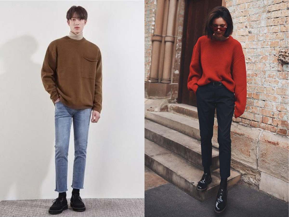 Phối áo sweater theo nhiều phong cách khác nhau