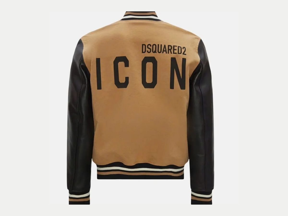 Chiếc bomber Dsquared2 có chi tiết logo ICON to bản độc đáo
