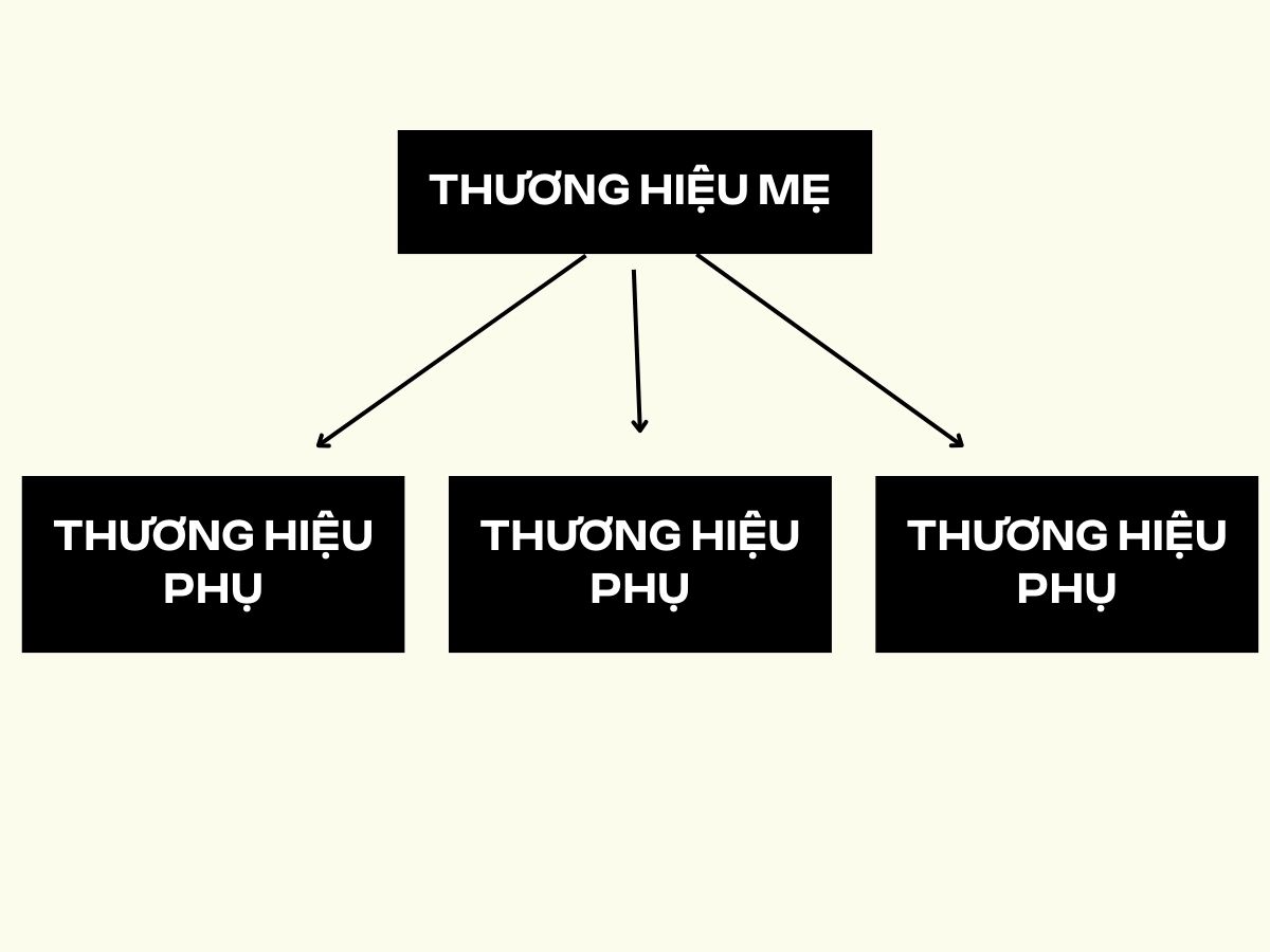 Sơ đồ giúp bạn dễ dàng trả lời câu hỏi thương hiệu phụ là gì