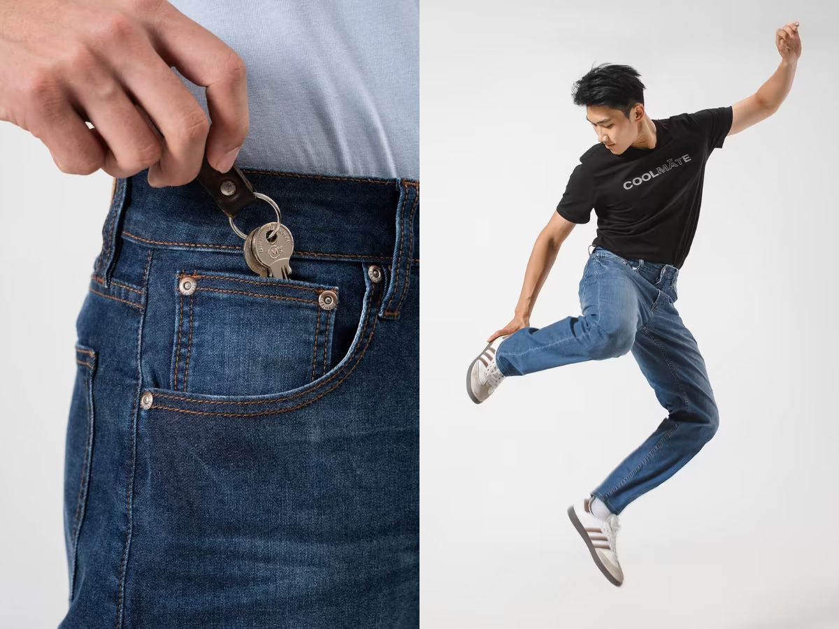 Sản phẩm quần jean của Coolmate luôn cân bằng giữa việc giữ gìn các giá trị di sản như túi nhỏ