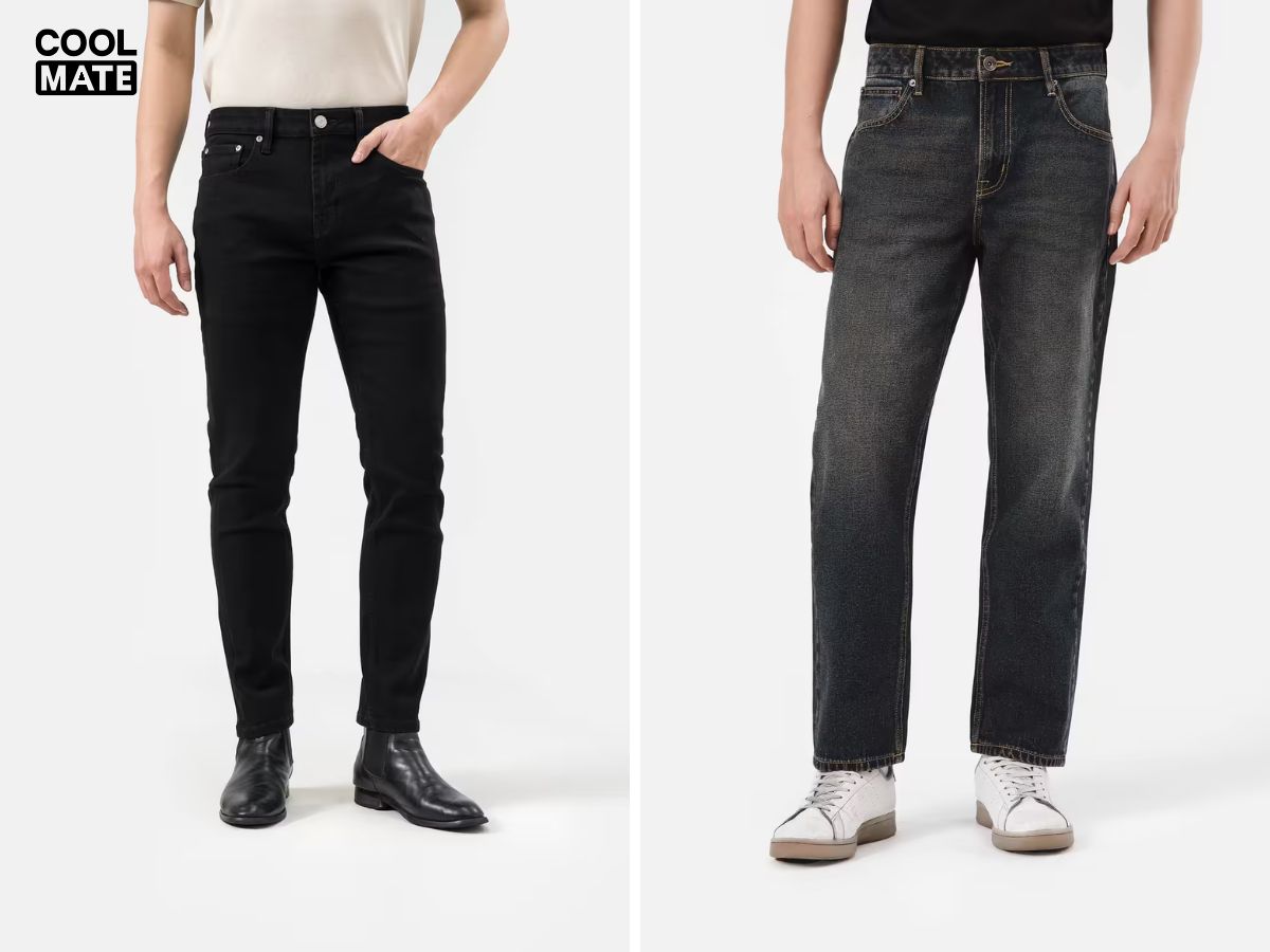 Quần bò nam đen dễ phối, dễ mặc