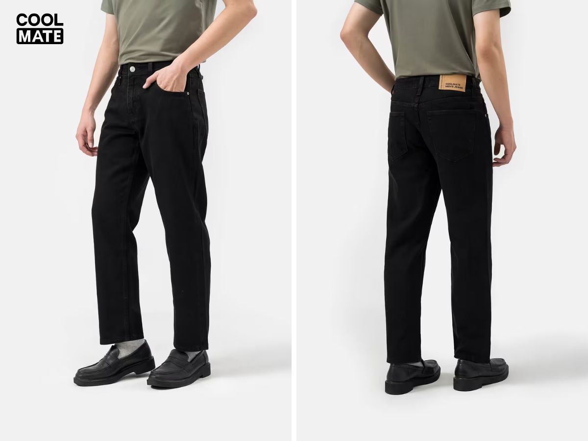 Thoải mái lên đồ cùng các sản phẩm quần jean đen từ Coolmate