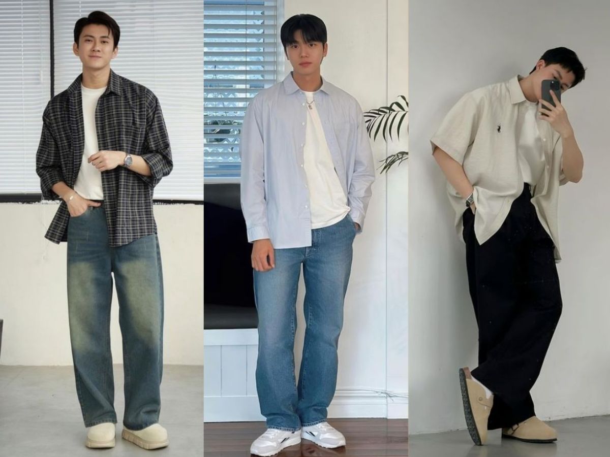 Sơ mi dài tay là item đa năng, có thể mặc riêng hoặc làm lớp giữa trong công thức layering