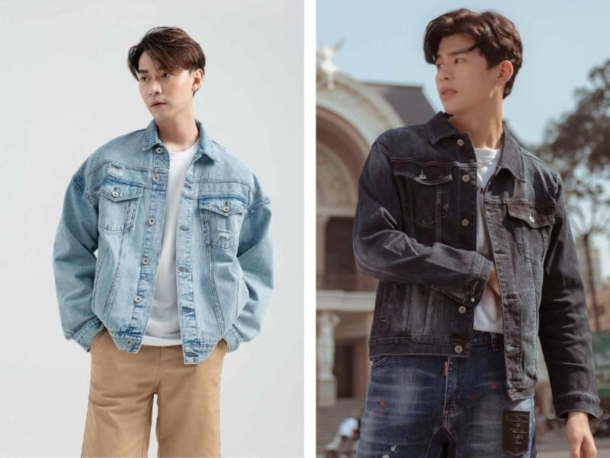 Phong cách phong trần, bụi bặm với áo Khoác Jean/Bomber và quần Jeans
