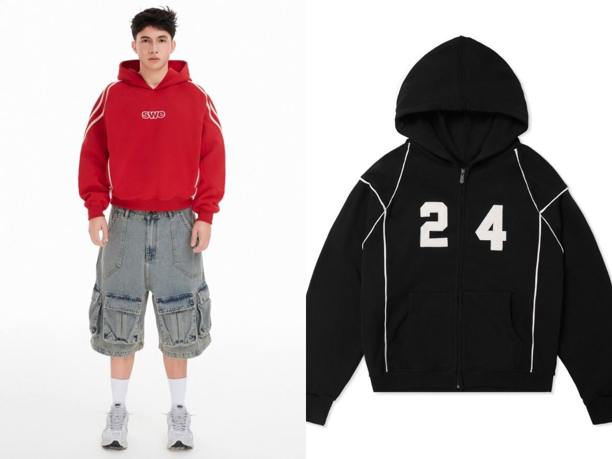 Áo hoodie in hình SWE