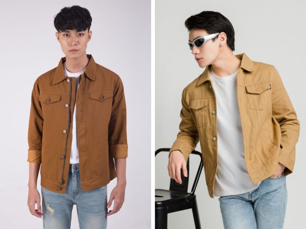 Top shop áo khoác nam kaki trên Shopee