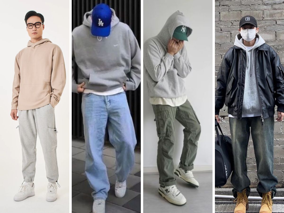 Phối đồ năng mạnh mẽ và streetwear đậm chất dành cho chàng