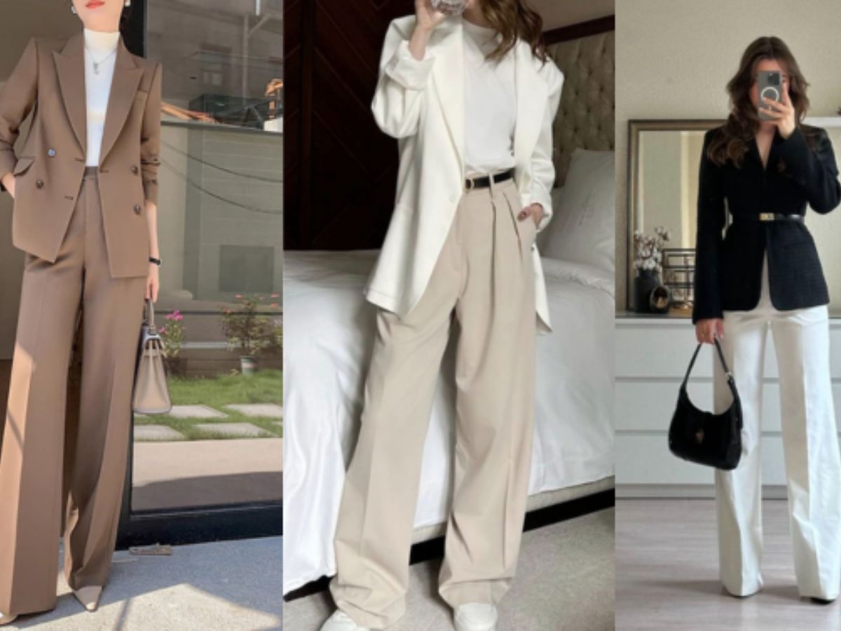 Phối blazer dáng dài theo set (matching set) chuẩn fashionista