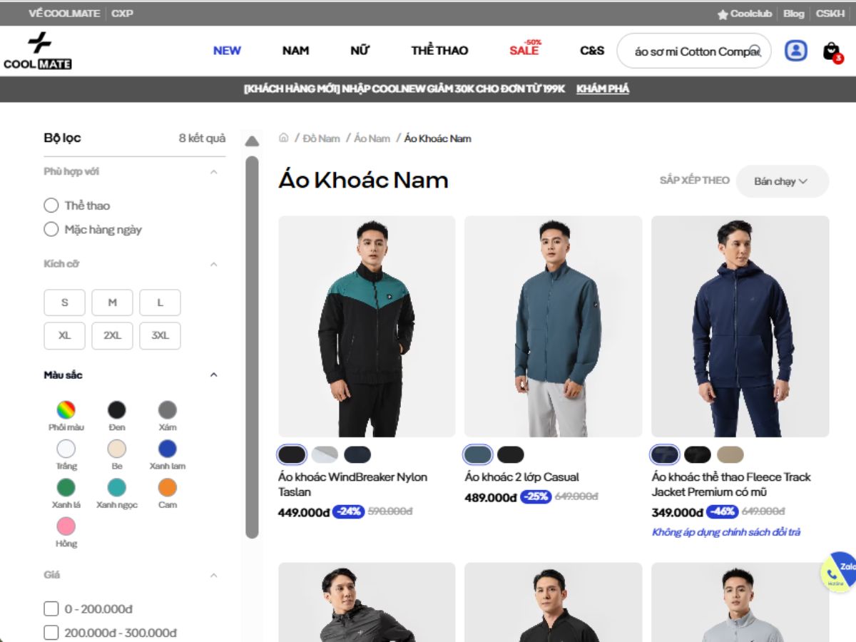 Thời trang đơn giản, tiện lợi cùng Coolmate