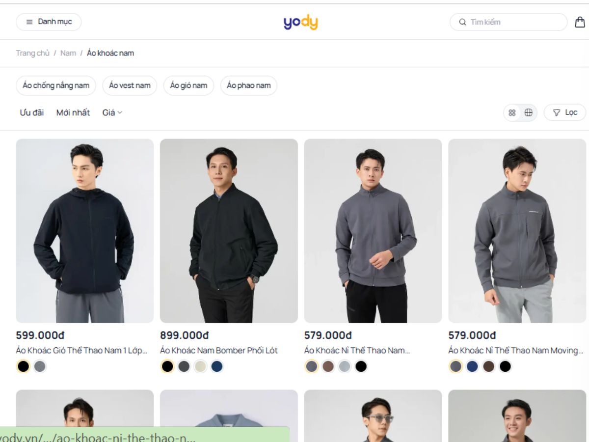 YODY là thương hiệu quốc dân với các sản phẩm chú trọng vào sự bền bỉ