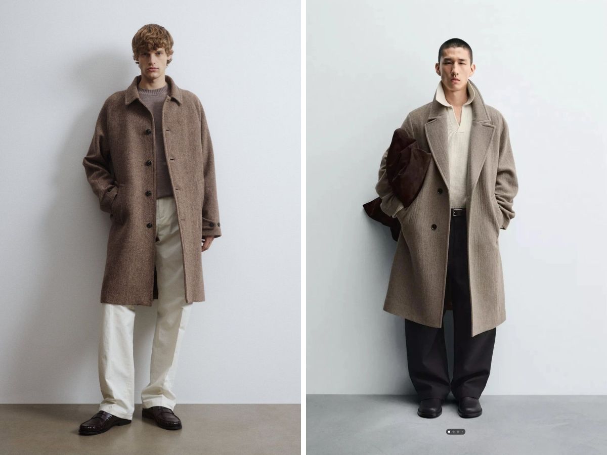 Áo khoác dạ nam thường có 3 loại chất liệu cơ bản