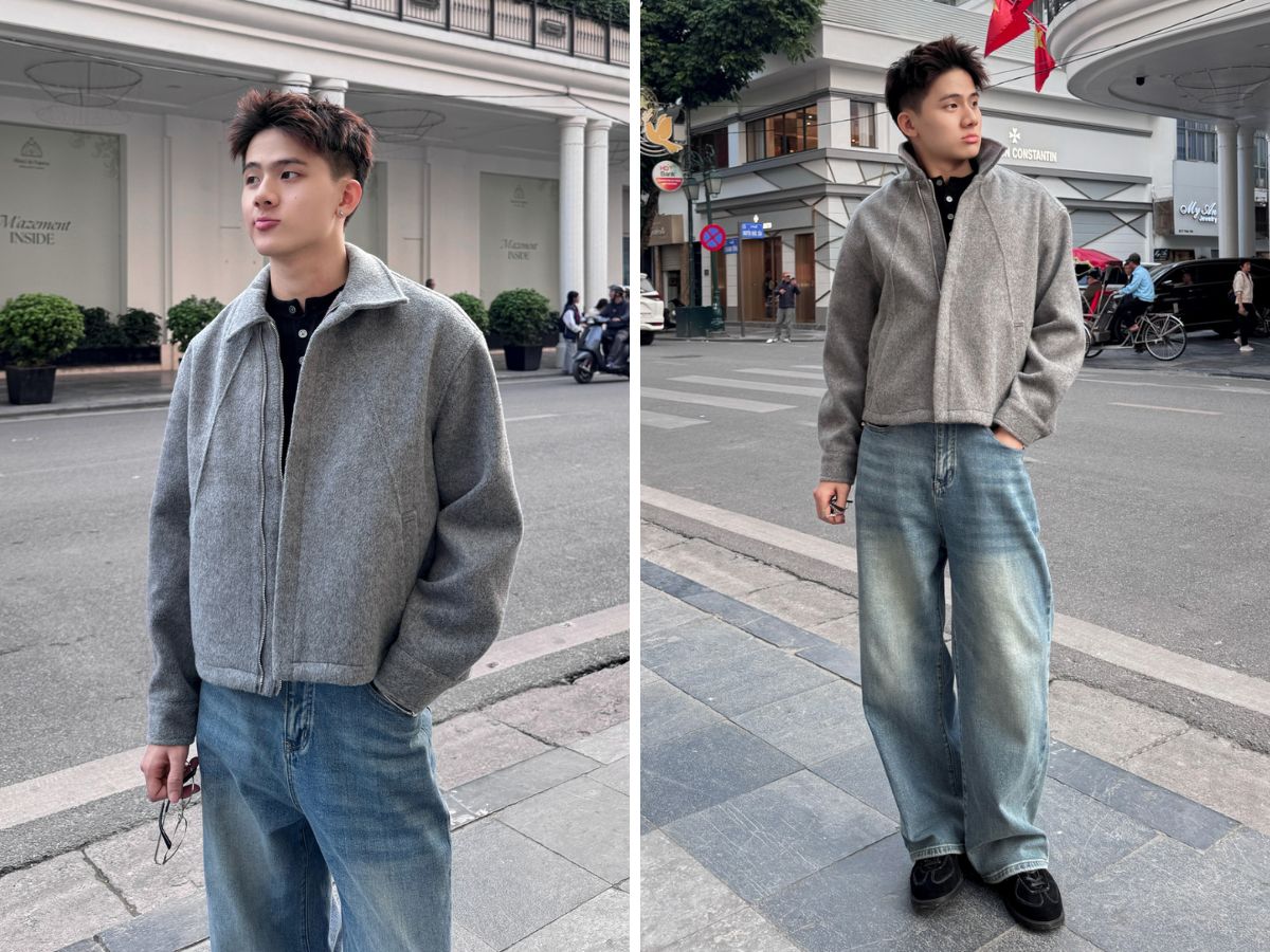 Áo khoác dạ được thiết kế độc đáo