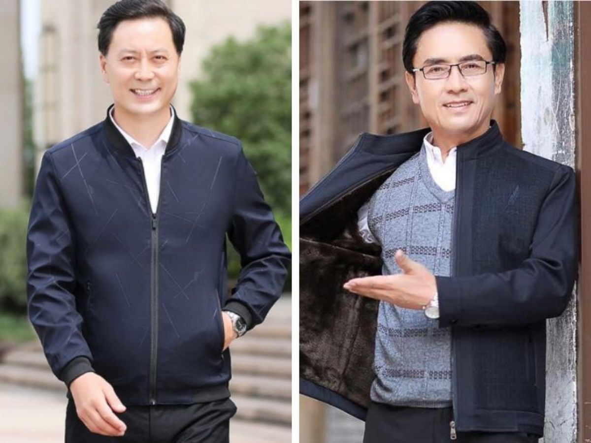 mẫu áo khoác nam trung niên hàng hiệu
