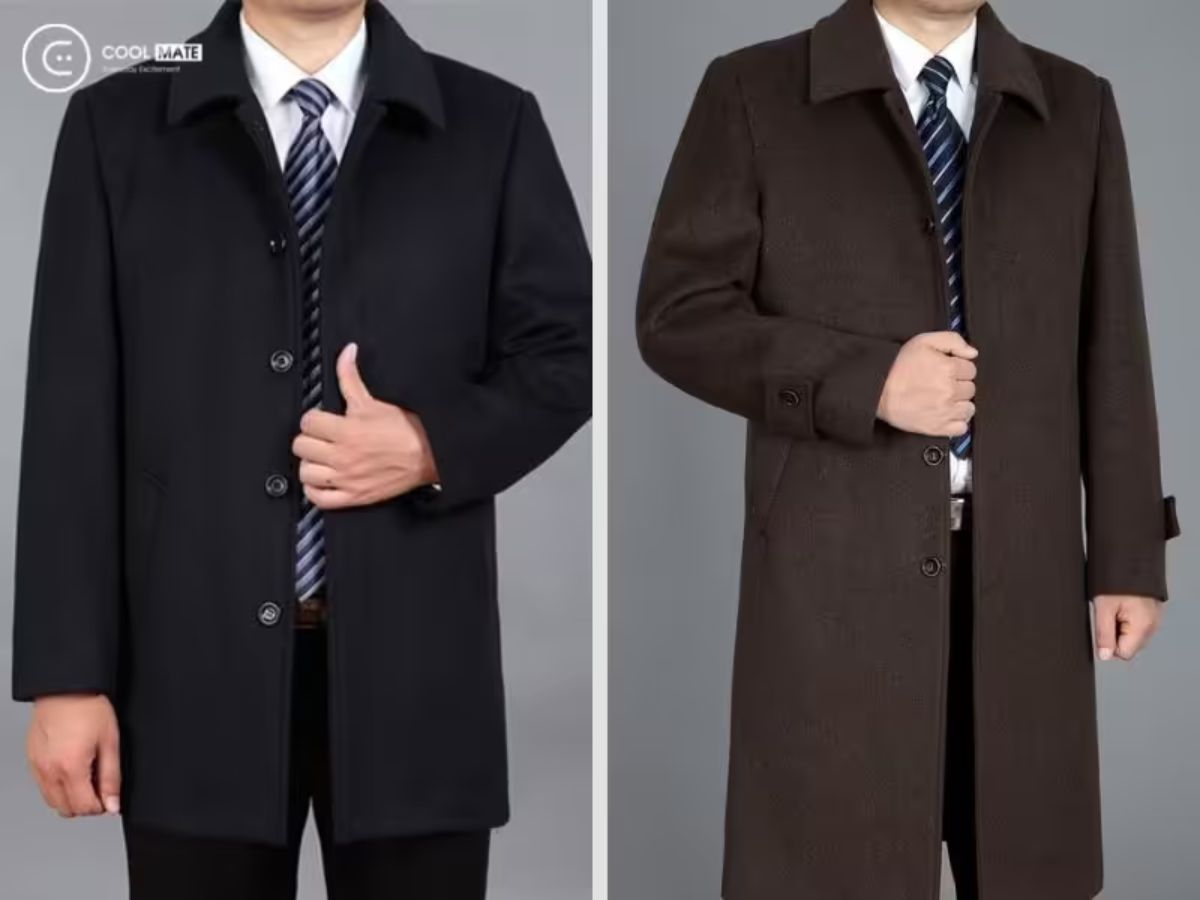 mẫu áo khoác nam trung niên hàng hiệu