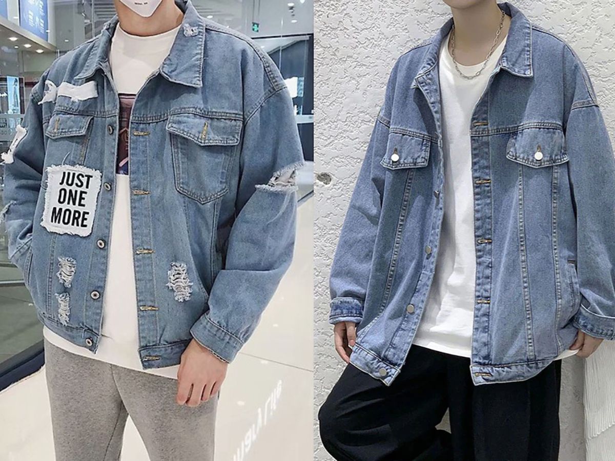 Khám phá cách mix áo khoác jean form rộng