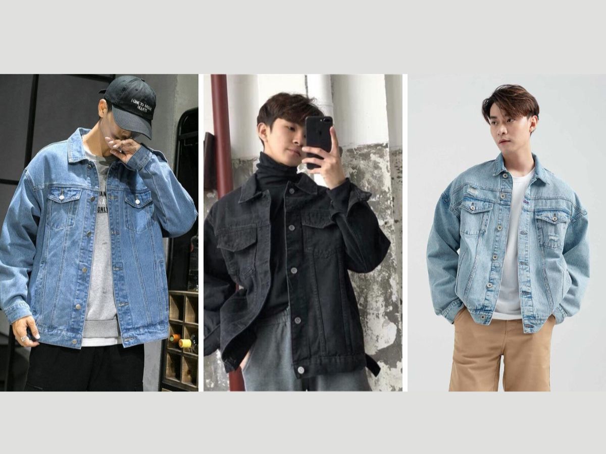 Khám phá cách mix áo khoác jean form rộng