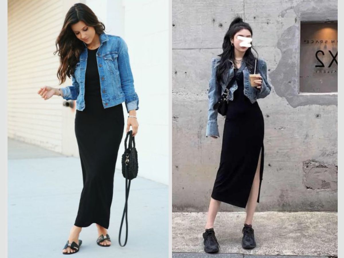 Khám phá cách mix áo khoác jean form rộng